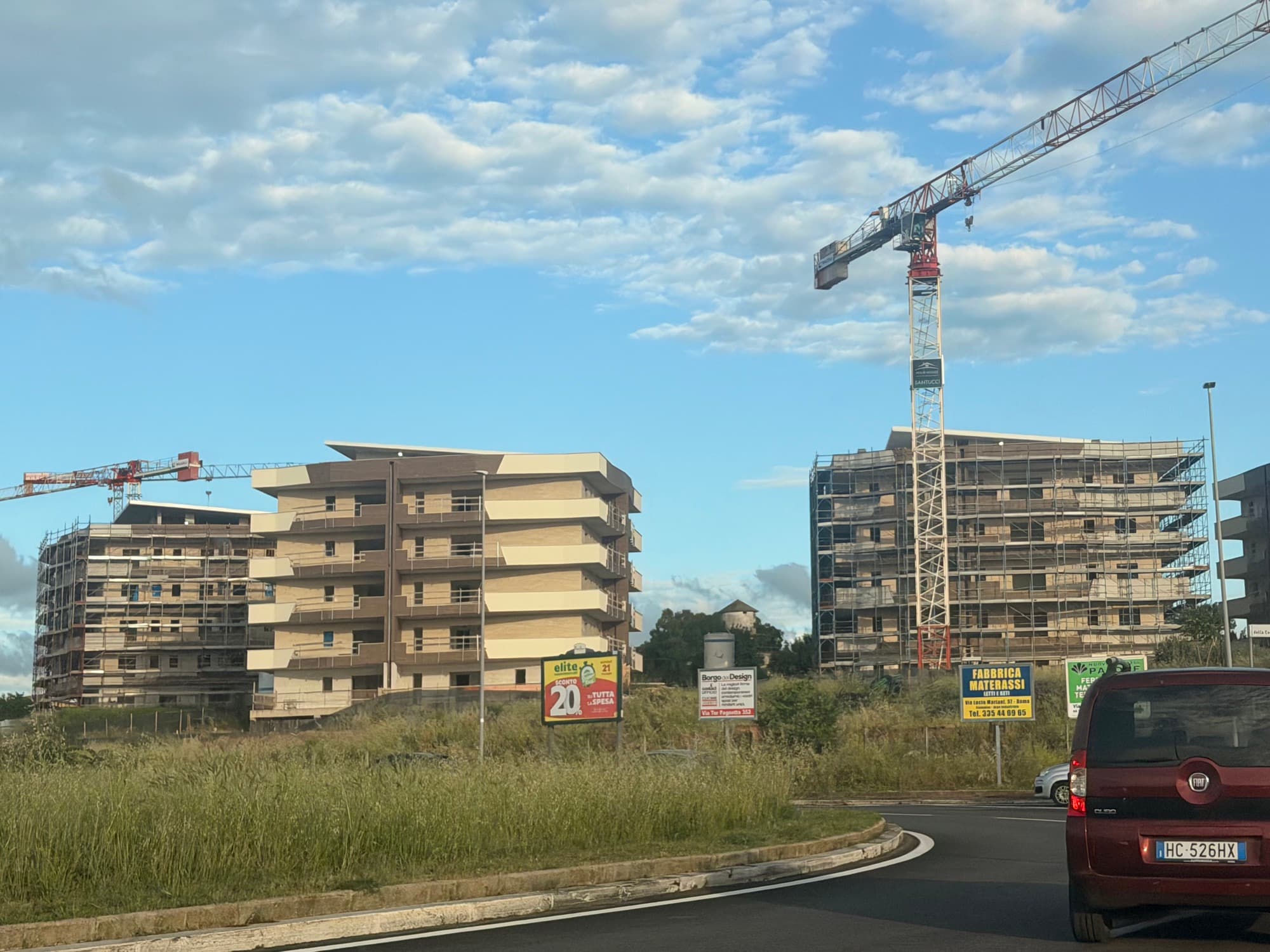 Processo di lavorazione in cantiere