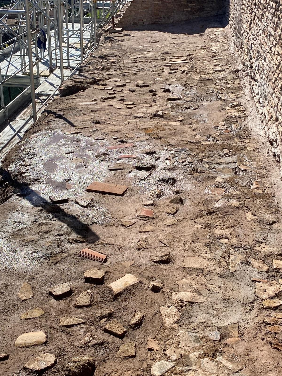 Site clearing and preparation on historic masonry