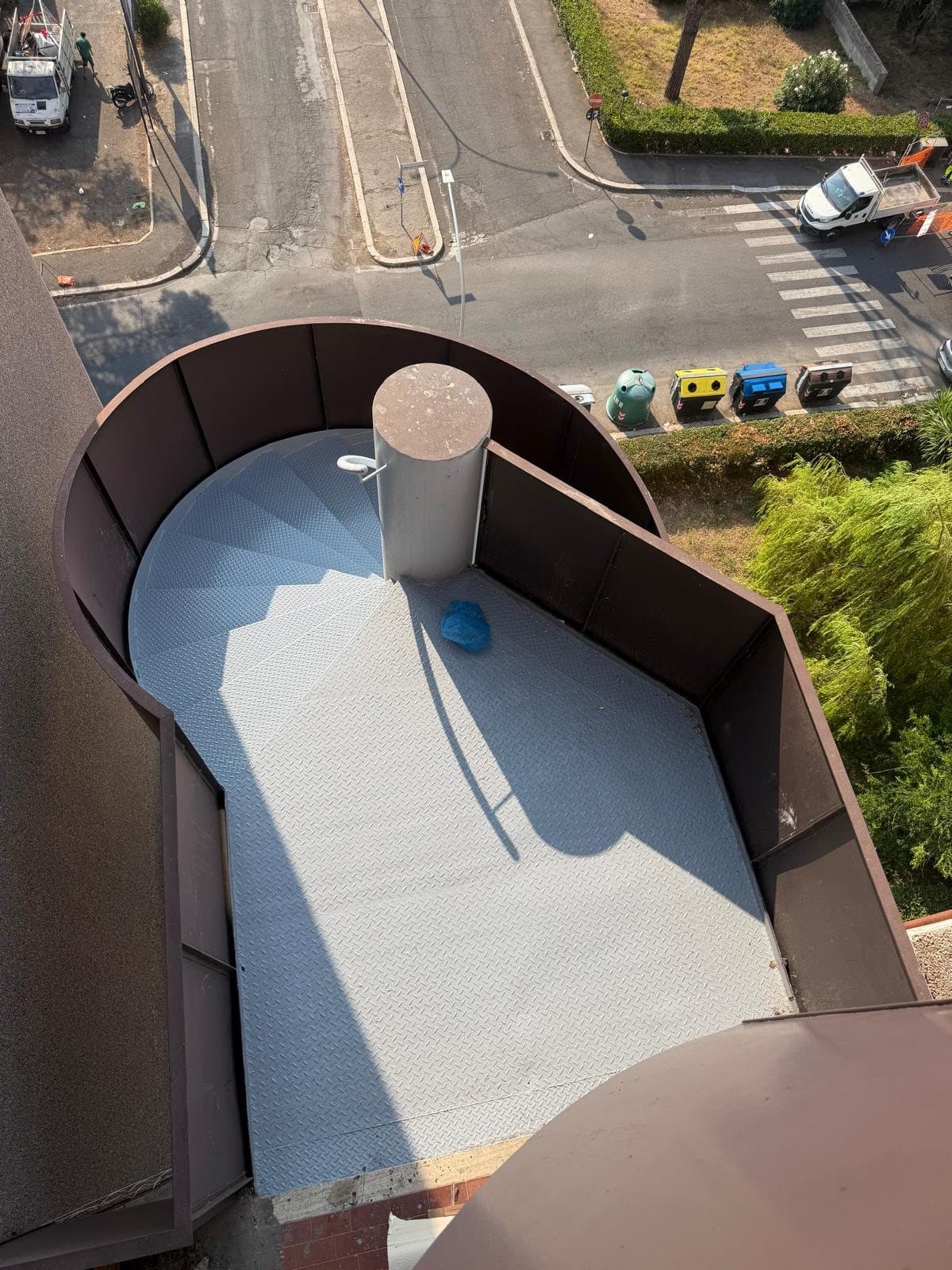 Dettaglio di pavimentazione a terrazza